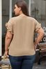 Picture of CURVY GIRL RUFFLED SLEEVE TOP